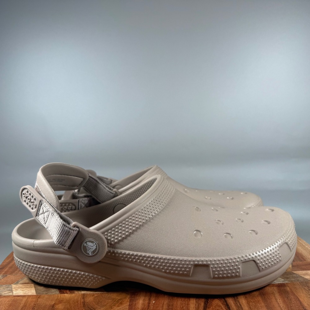 Crocs Classic All-Terrain Clog Mens 10 Womens 12 Stucco Tan Adjustable 206340